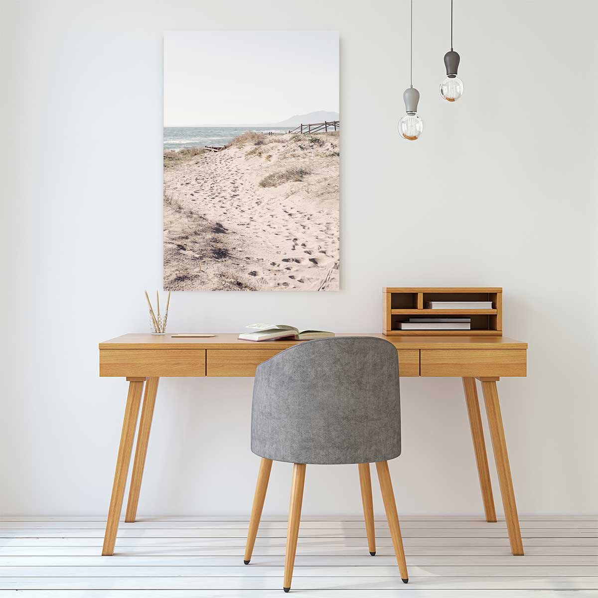 Tableau mer chemin de sable tableau alu dibond, HEXOA