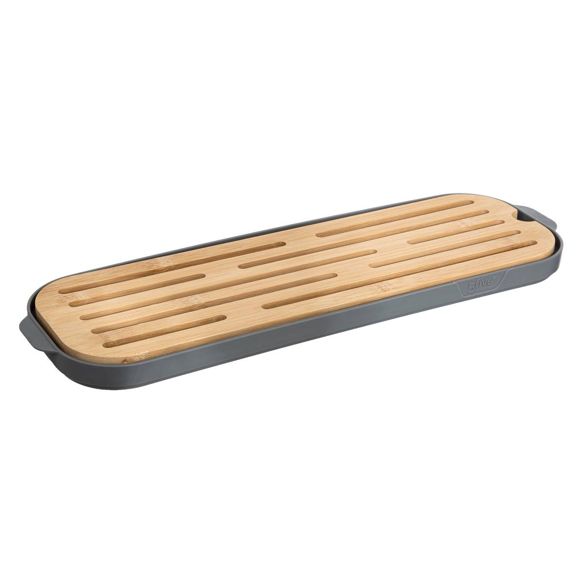 Boîte à baguette 2-en-1 avec planche FRESH EAT gris, 5FIVE SIMPLY SMART