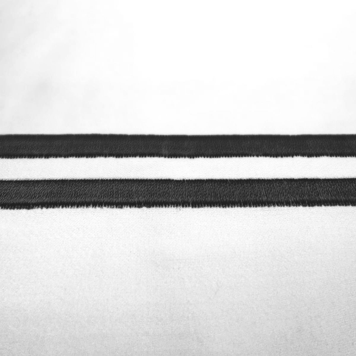 Drap plat satin de coton égyptien 320 fils - 800tc CAP FERRAT noir, COTTON & CO