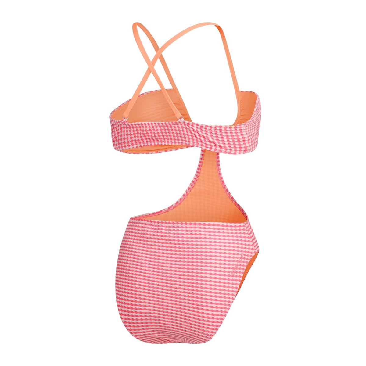 Maillot de bain 1 pièce motif/style à carreaux rose clair, SPEEDO
