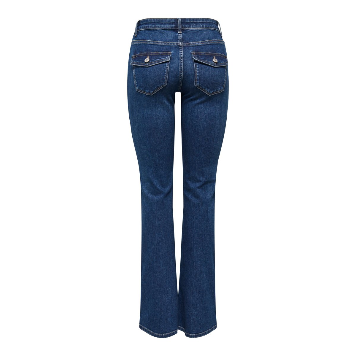 Jean Flared dark blue denim, ONLY