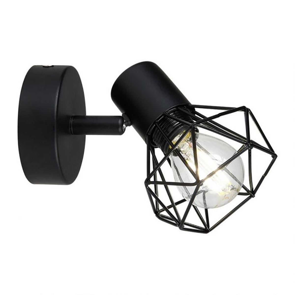 Applique Spot Orientable Diamont Noir noir, DECORATIE