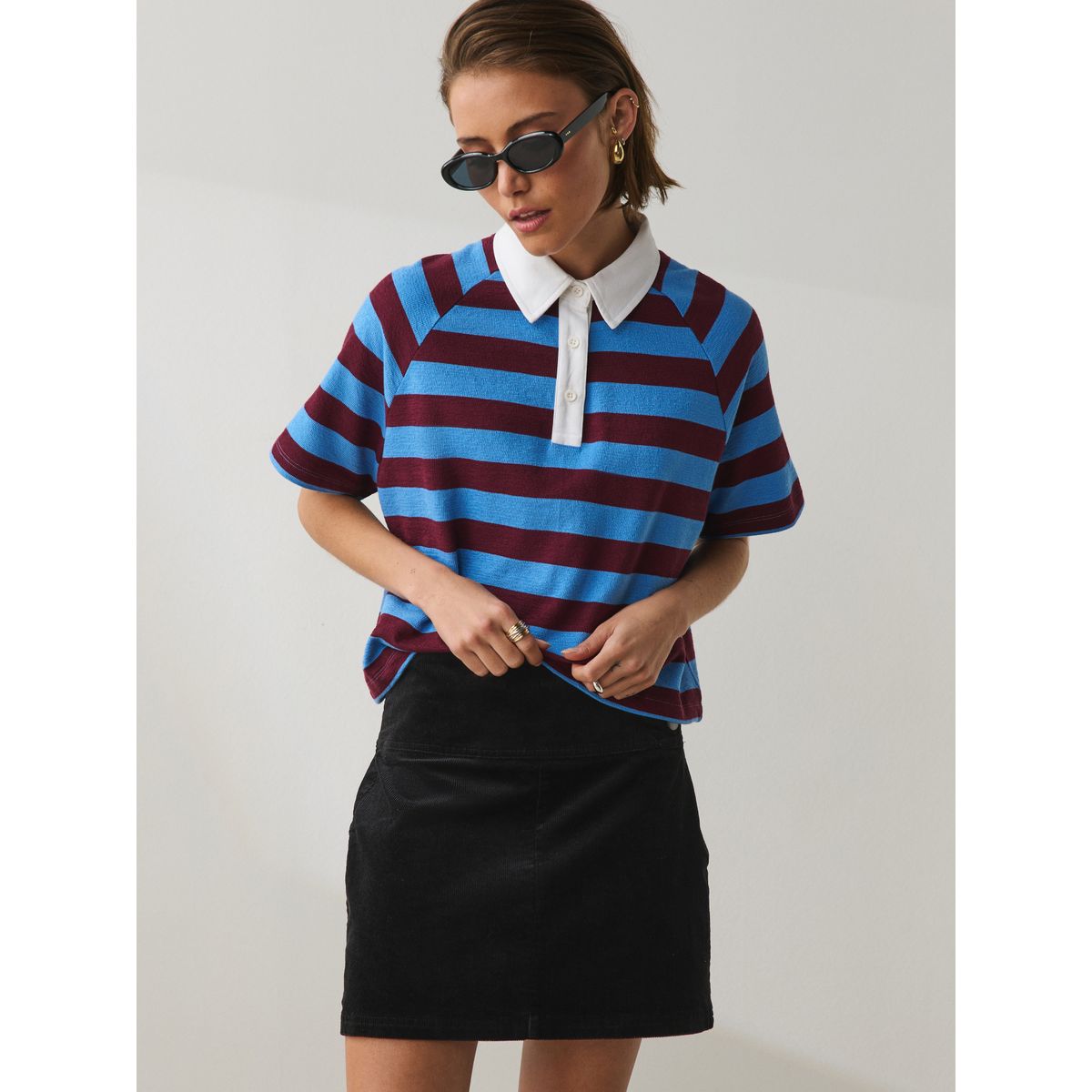 Jupe mini cordon noir, NEXT