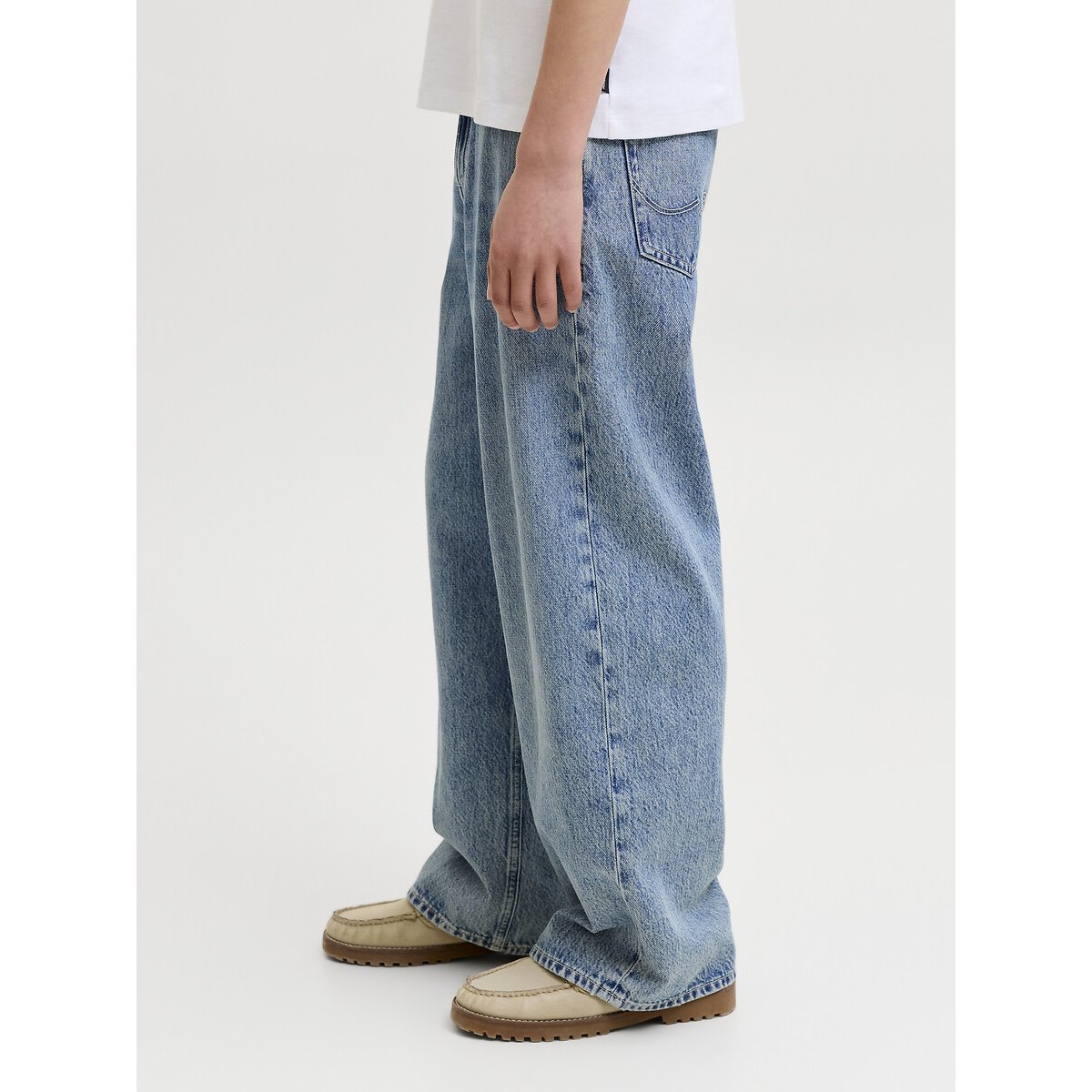 Dave wide leg jeans light denim blue, JACK & JONES JUNIOR