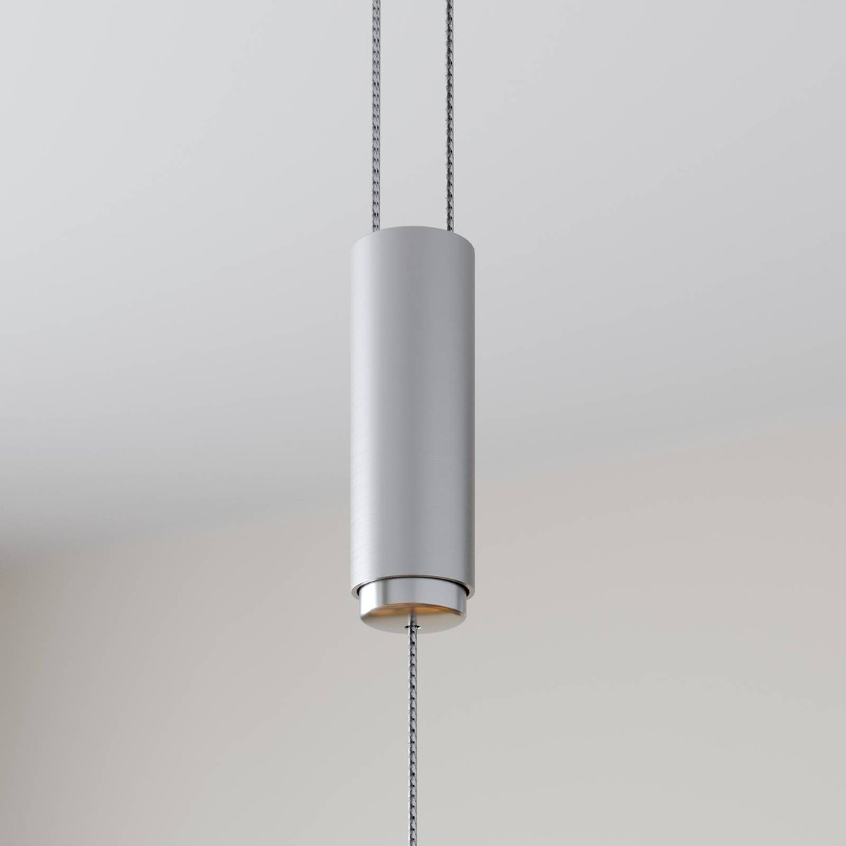 Suspension en métal moderneLED, Arnik nickel mat, LUCANDE