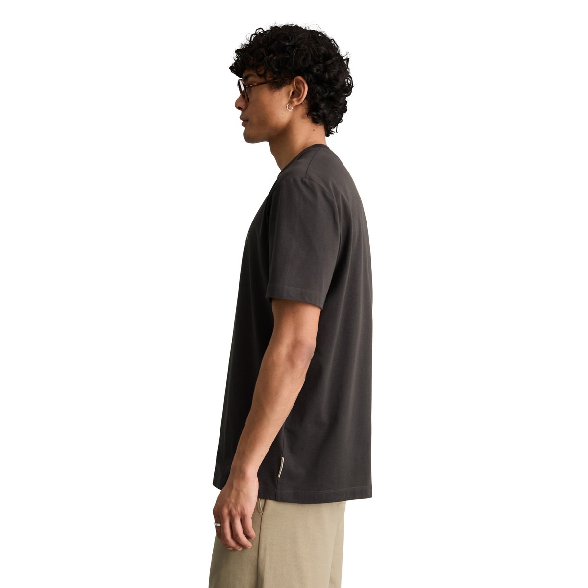 T-shirt DfC relaxed en coton bio doux gris foncé, MARC O’POLO DENIM