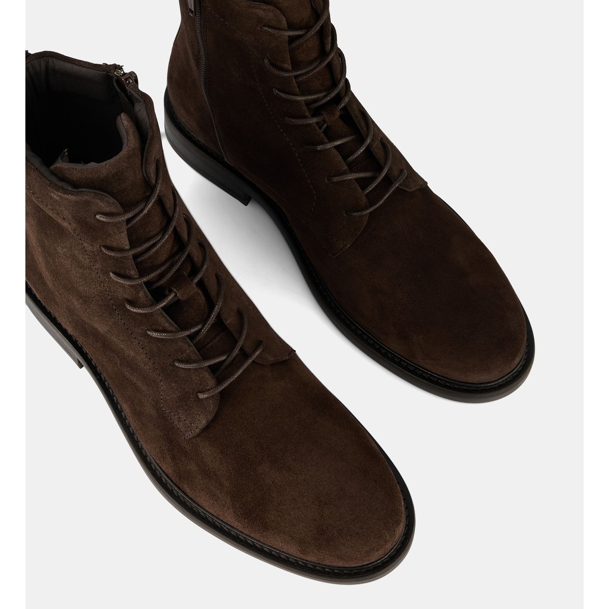 Boots odilo cuir lisse ou velours marron, COMPTOIR GL