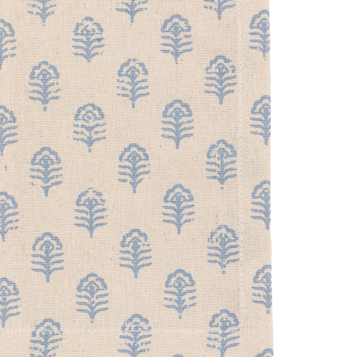 Set of 4 Flora Floral Stamp Napkins blue, ÉDITÉ