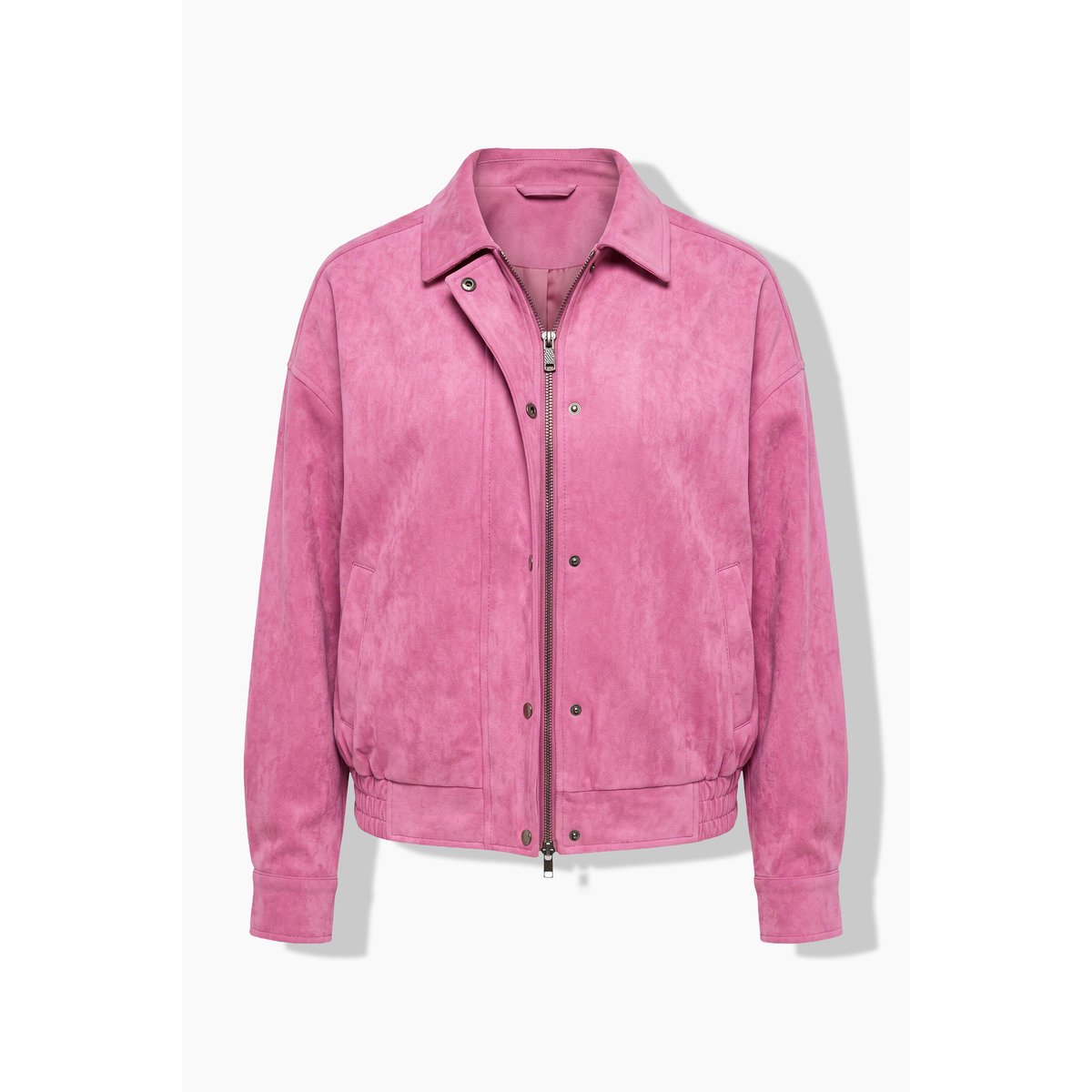 Veste en simili-daim, coupe oversize rose sombre, STUDIO UNTOLD