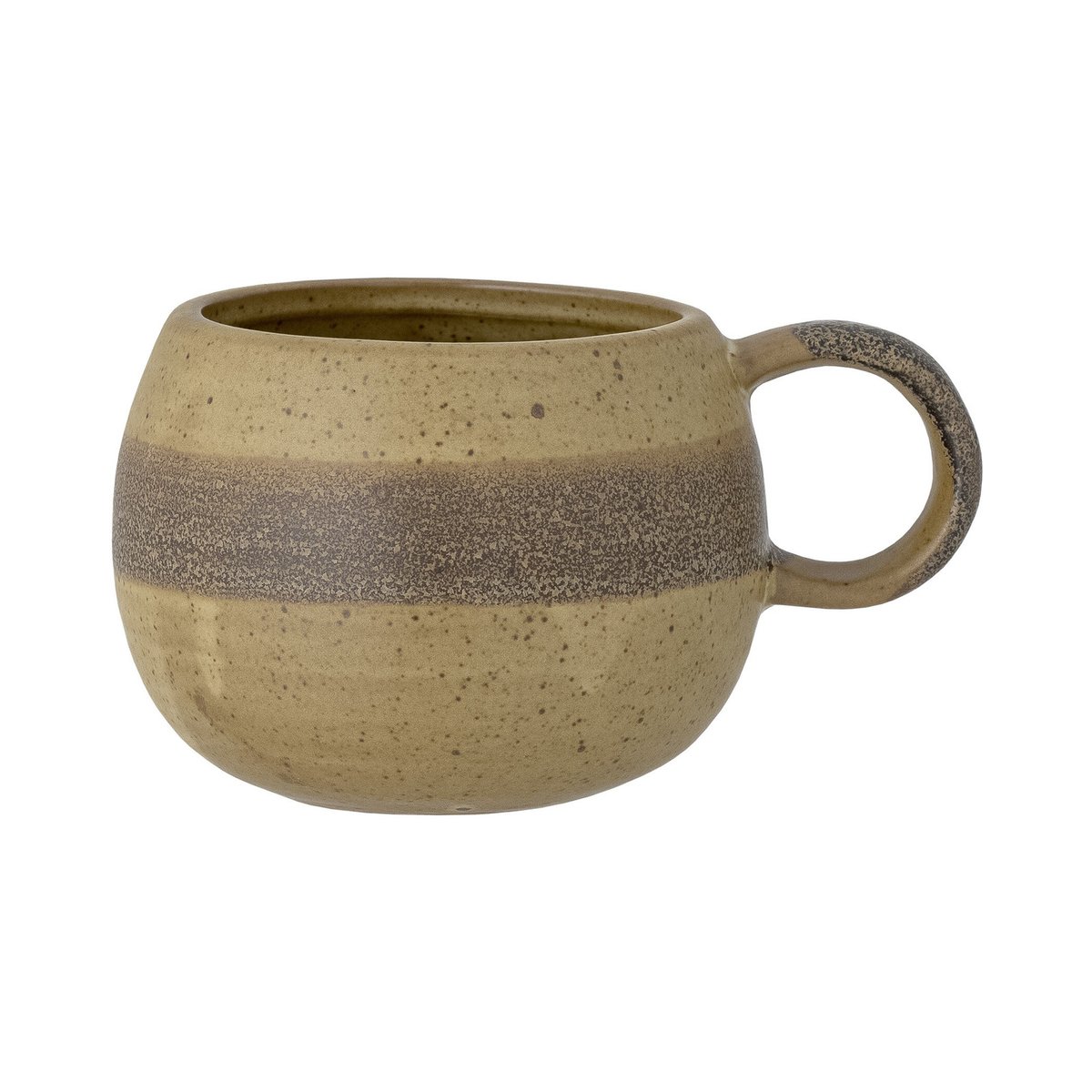 Mug en grès nature H8.5 SOLANGE beige, BLOOMINGVILLE