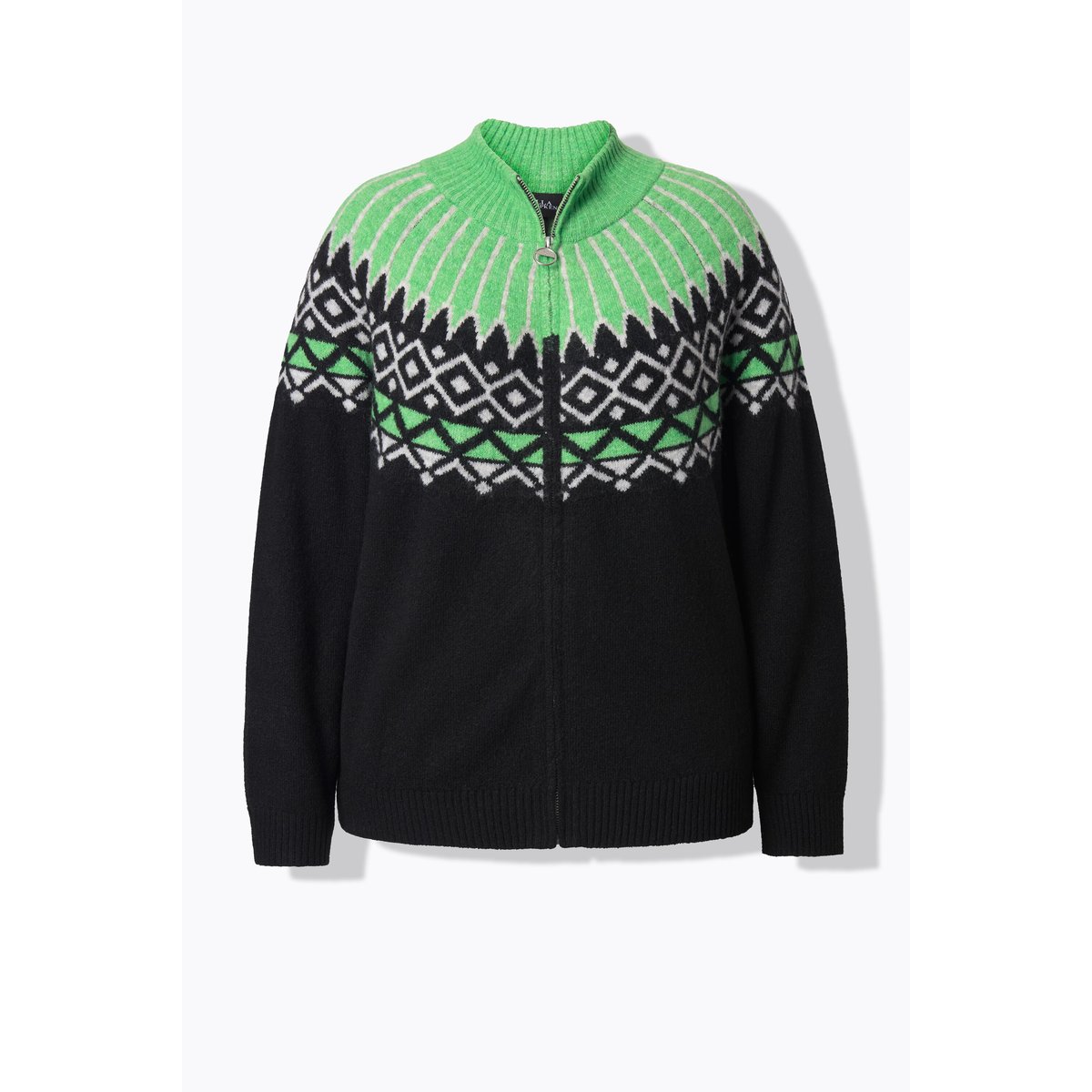 Cardigan motif norvégien noir, ULLA POPKEN
