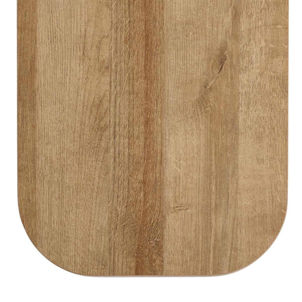 Banc en bois imitation chêne COLVA beige, ATMOSPHERA