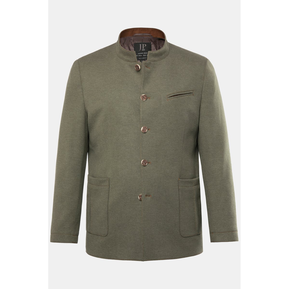 Veste Janker traditionnelle, col officier vert olive, JP1880