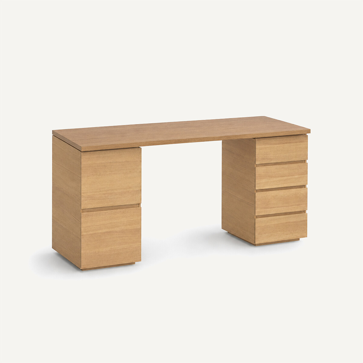 Plateau de bureau, en plaqué chêne longueur 150 cm, Working chêne naturel, AM.PM