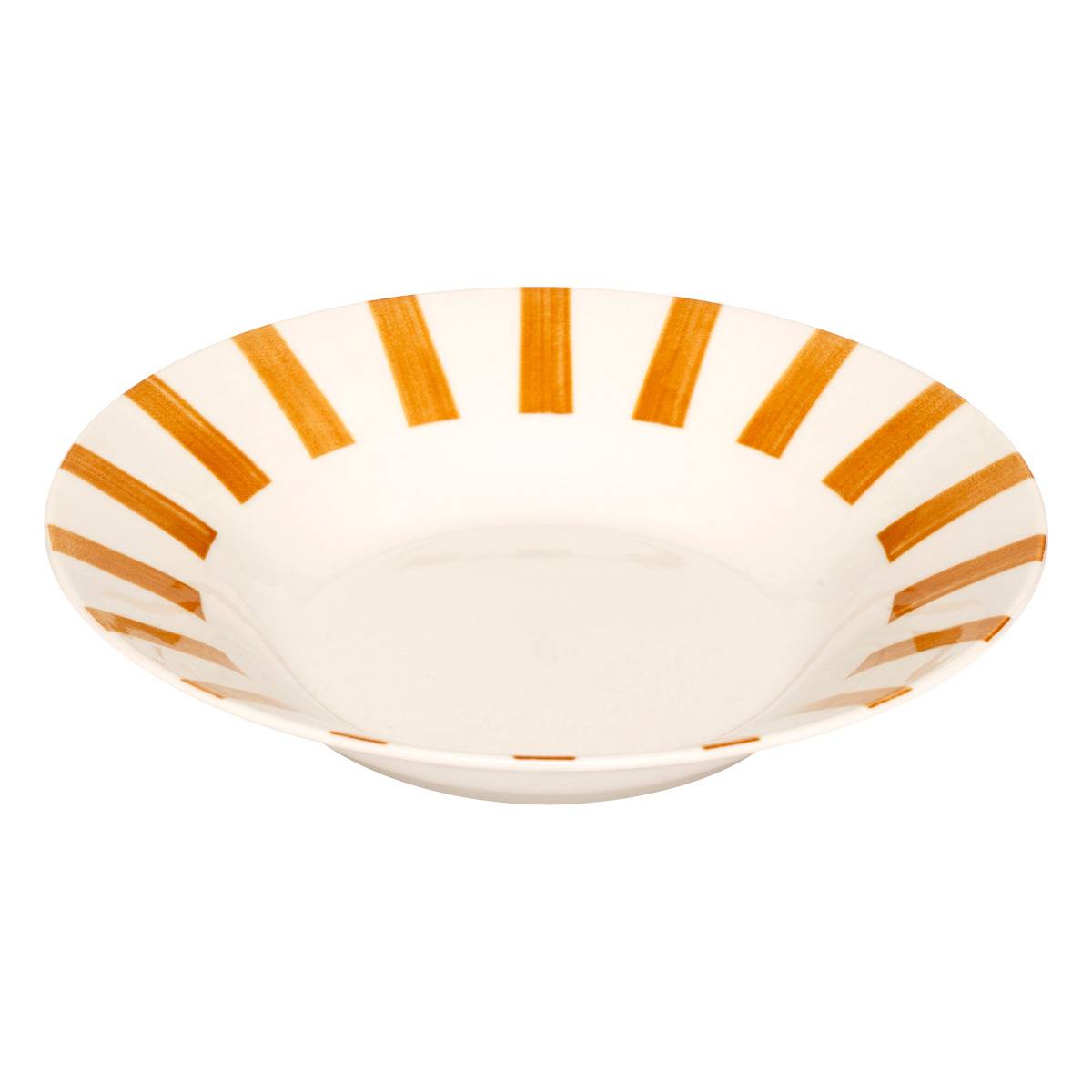 Lot de 6 assiettes creuses CHERI jaune, ATMOSPHERA