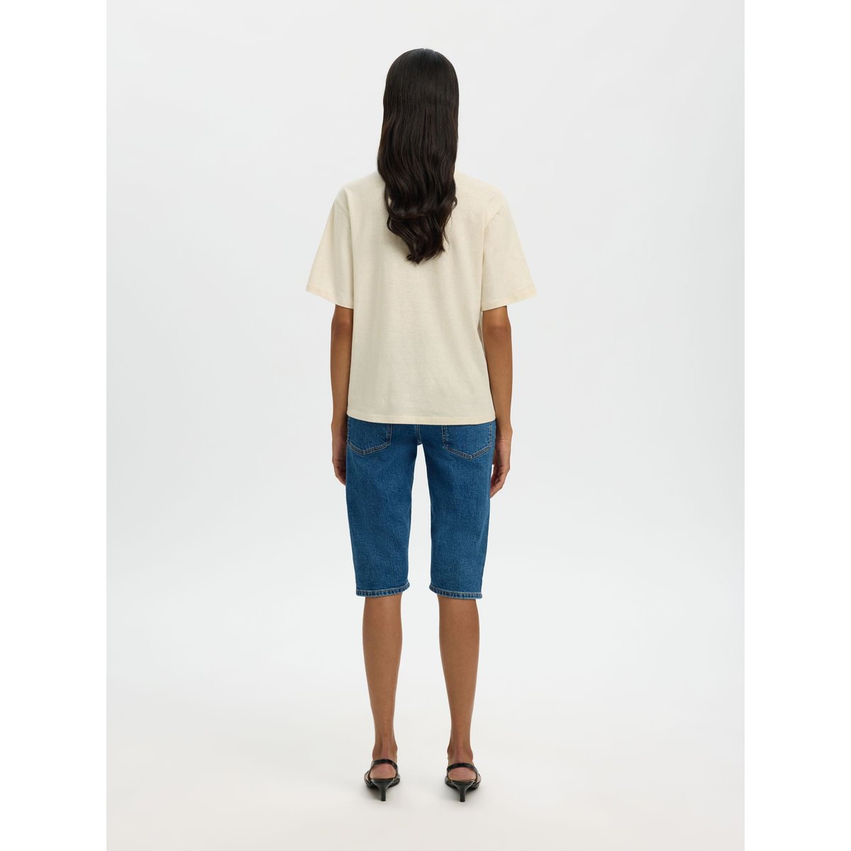 T-Shirt marron - nature, SELECTED