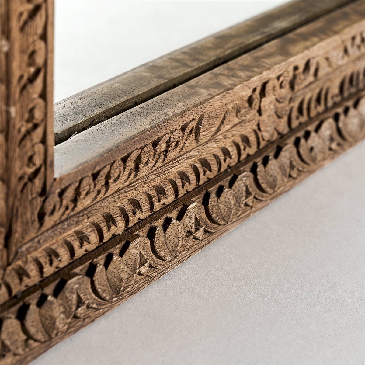 Miroir en bois de manguier style nordique marron naturel bois de manguier, RECOLLECTION