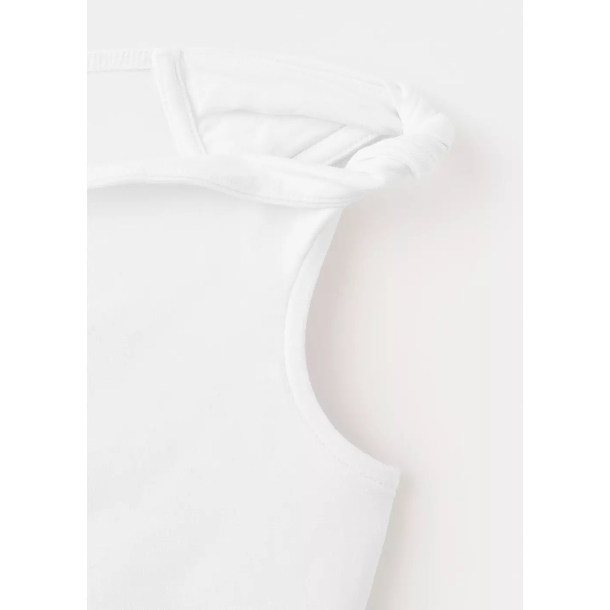Top col bateau blanc cassé, MANGO TEEN