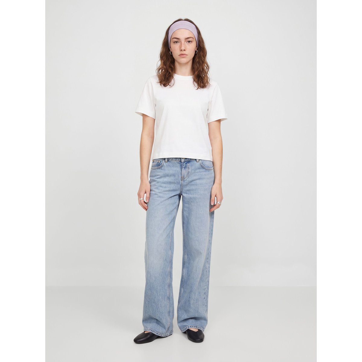Jean À Coupe Large medium blue denim, JJXX