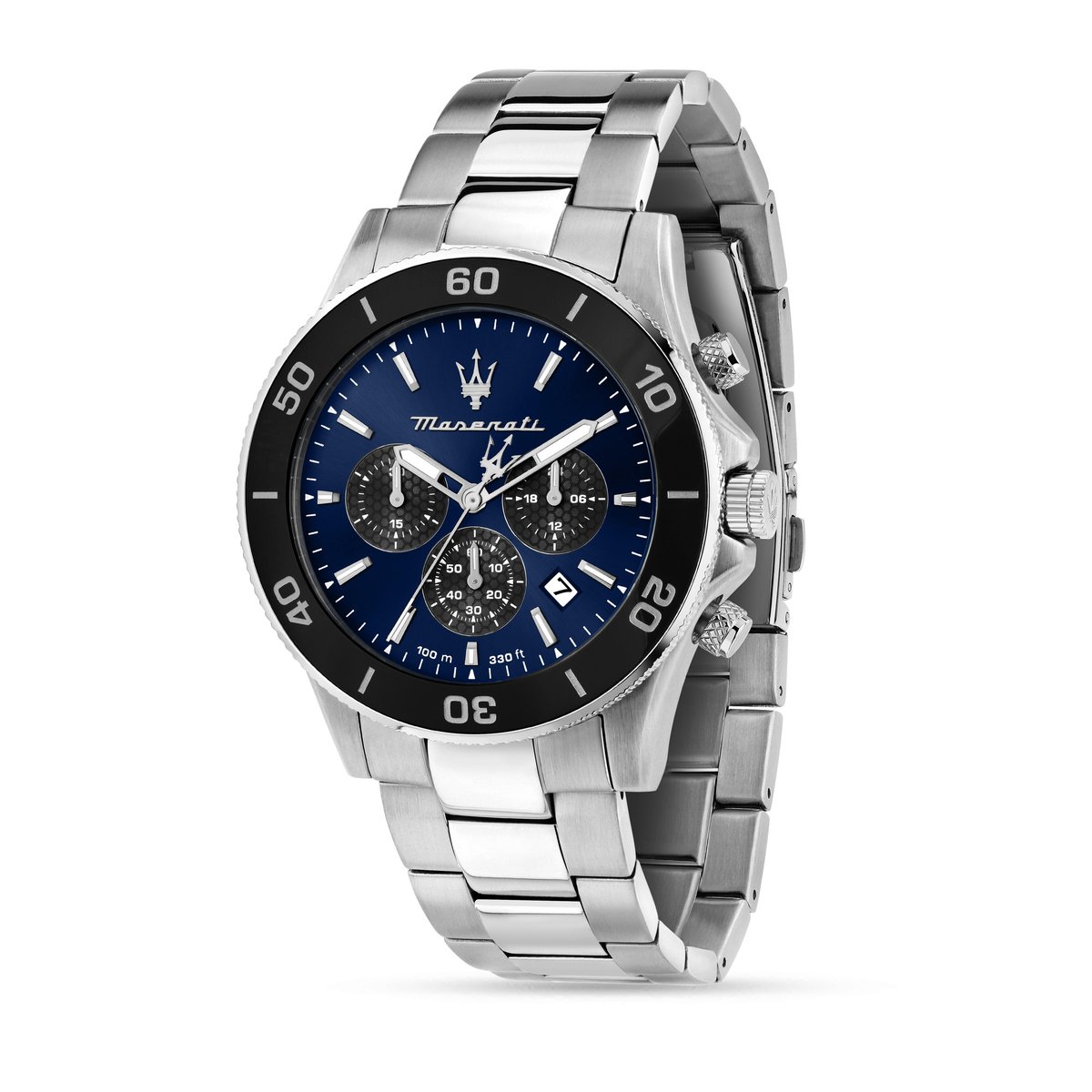 Montre Analogique  COMPETIZIONE argenté bleu argenté, MASERATI