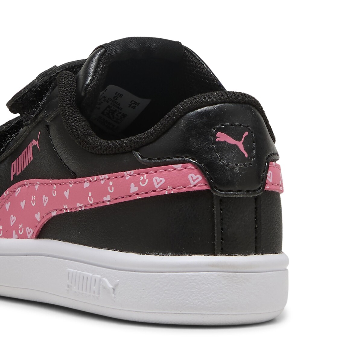 Baskets Smash 3.0 Hearty V noir/rose, PUMA
