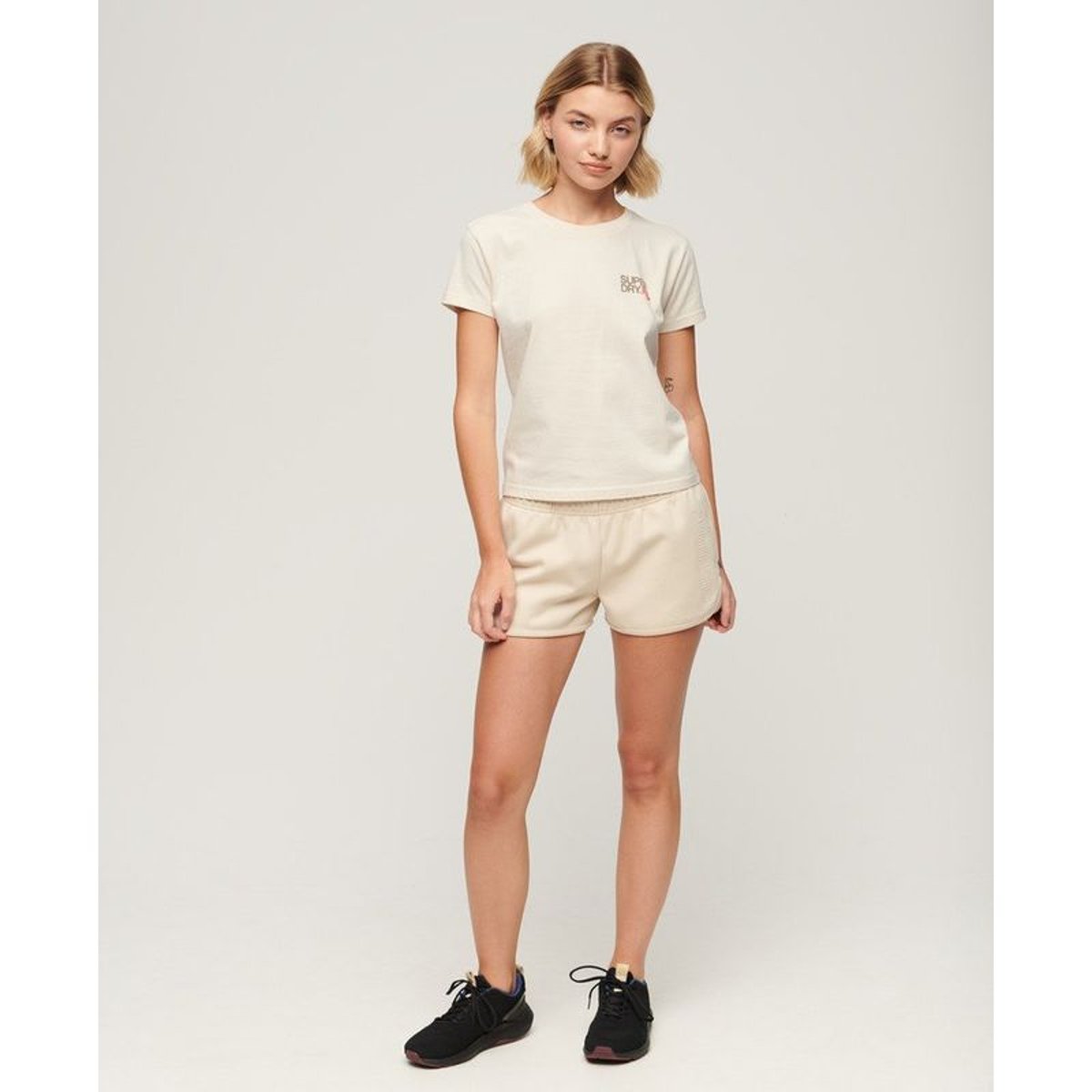 T-shirt ajusté Sportswear Logo riz blanc, SUPERDRY