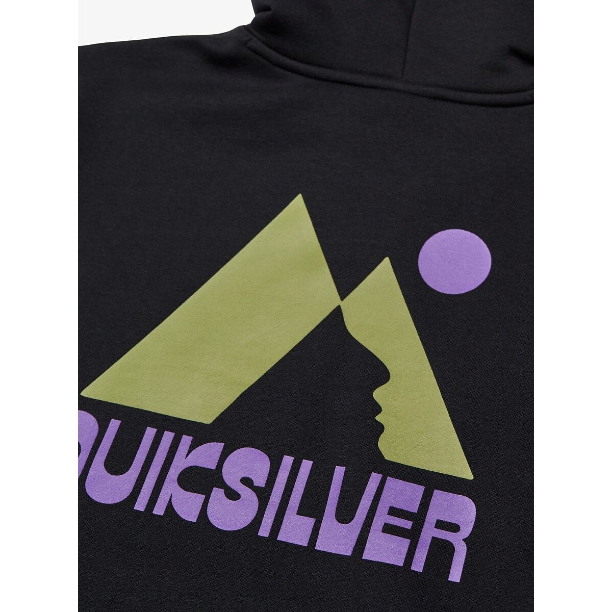 Sweat à capuche, en molleton, imprimé dos noir, QUIKSILVER