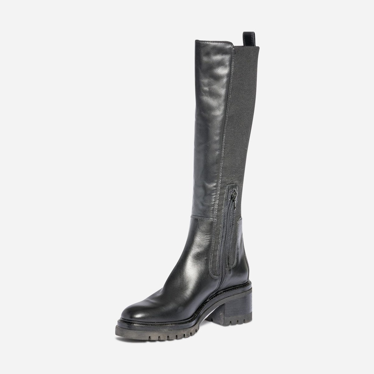 Botte À Talon en cuir TACIANA. noir, ERAM