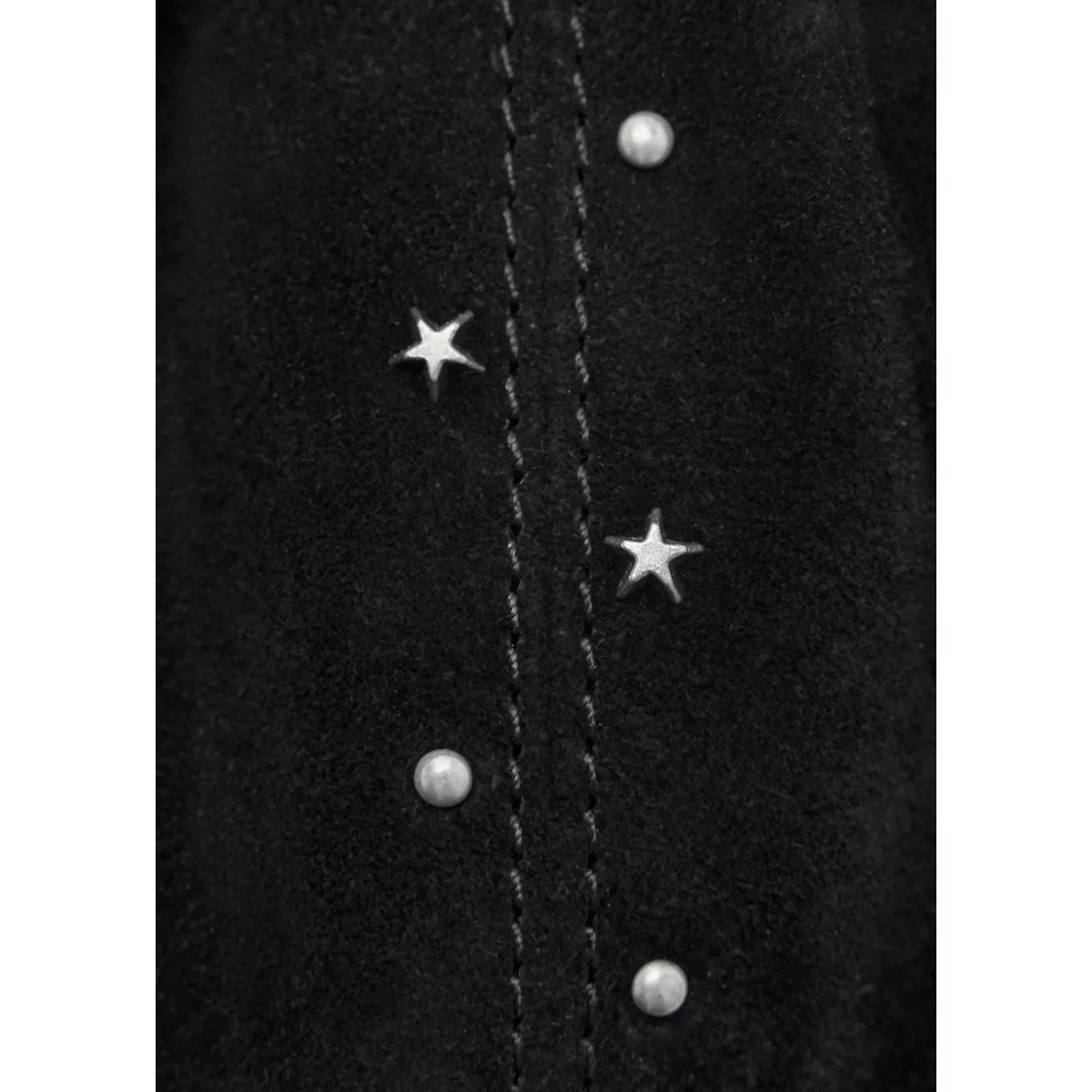 Mini sac en cuir à franges noir, MANGO KIDS