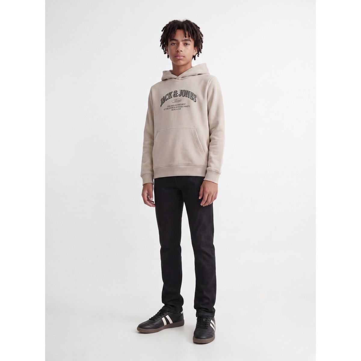 Coupe Regular black denim, JACK & JONES JUNIOR