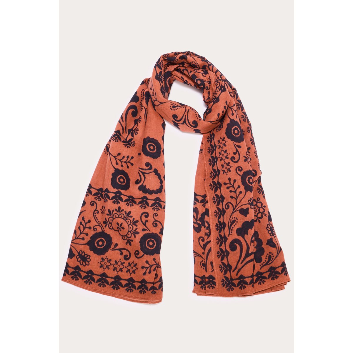 Foulard carré rouge clair, CACHE CACHE