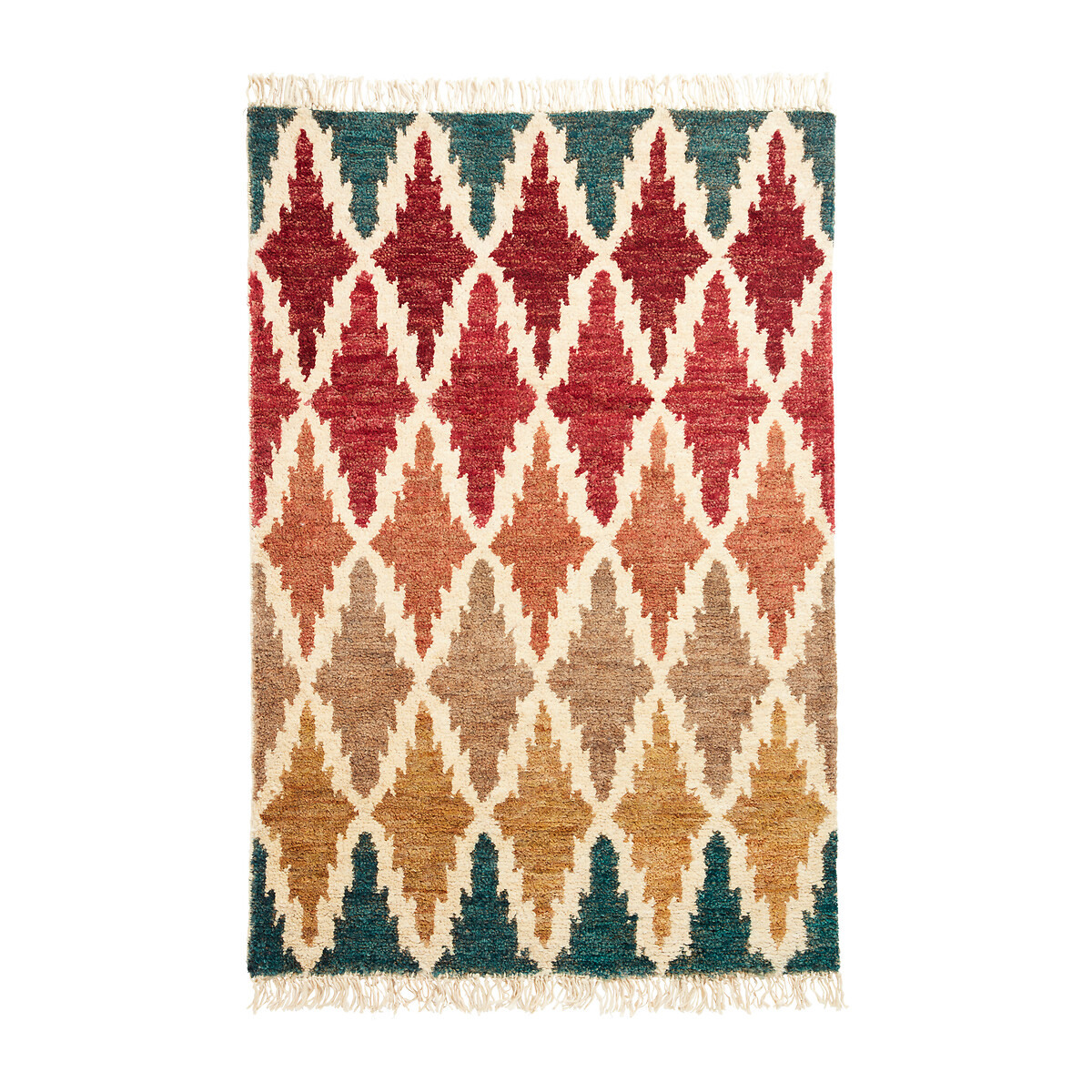 Hand Knotted Rug in 100% Hemp multi-coloured, ÉDITÉ
