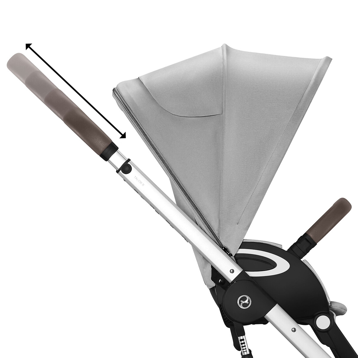 Kinderwagen, alle terreinen, talos s lux silver grijs, CYBEX
