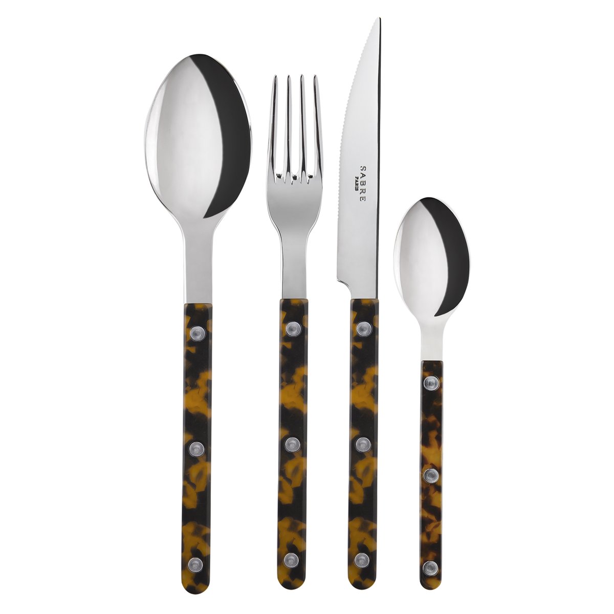 Ménagère 24 pièces, Bistrot effet écaille, SABRE