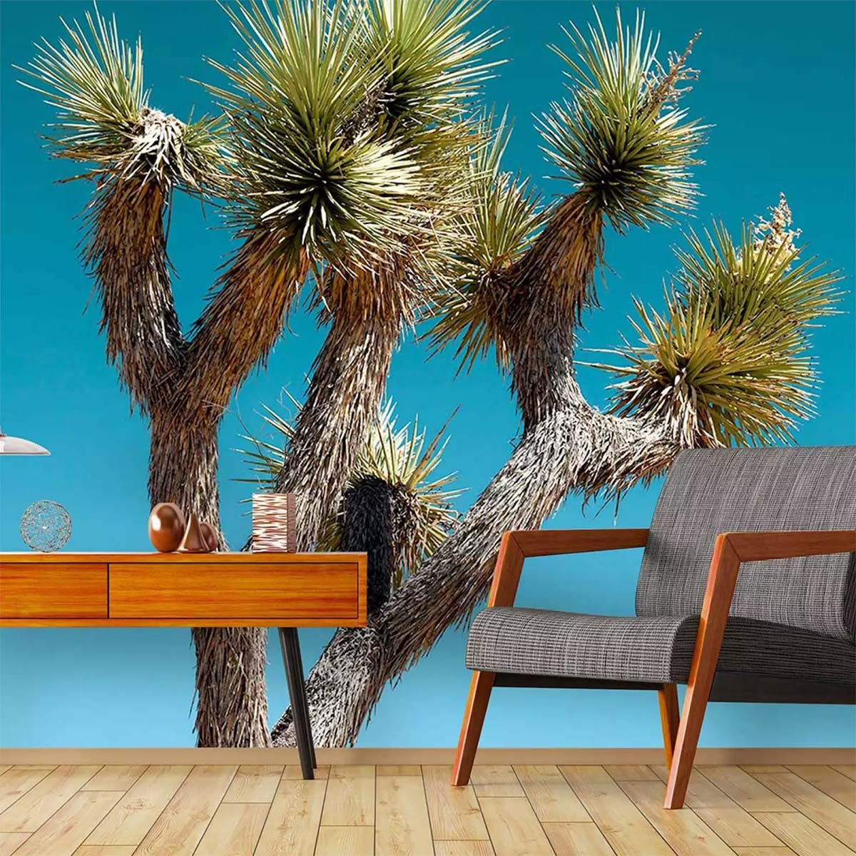 Papier peint jungle cactus geant intissé, HEXOA