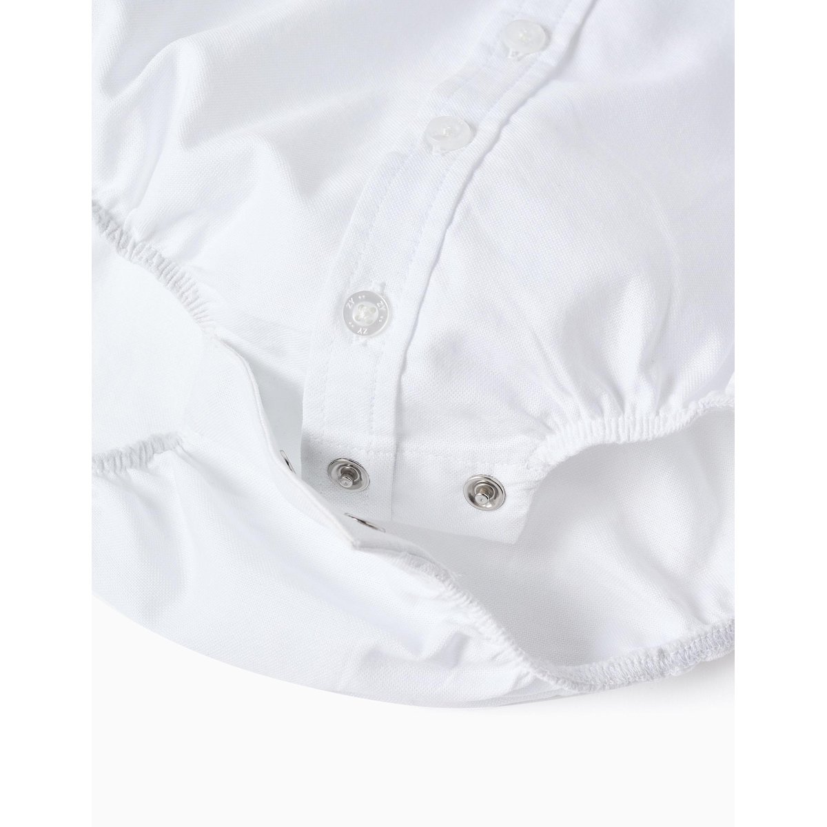 Body-chemise en coton à manches longues beige, ZIPPY