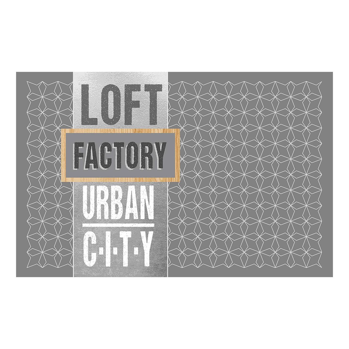 Set de table opaque Loft Urbain gris, EDEN