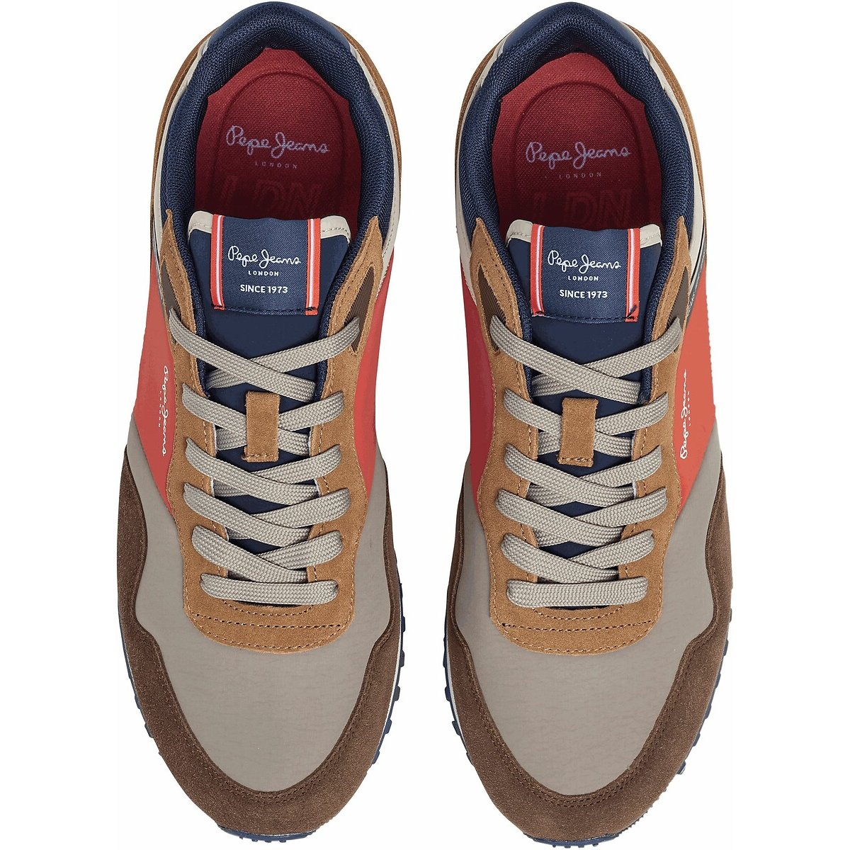 London Mood M Trainers brown/red, PEPE JEANS