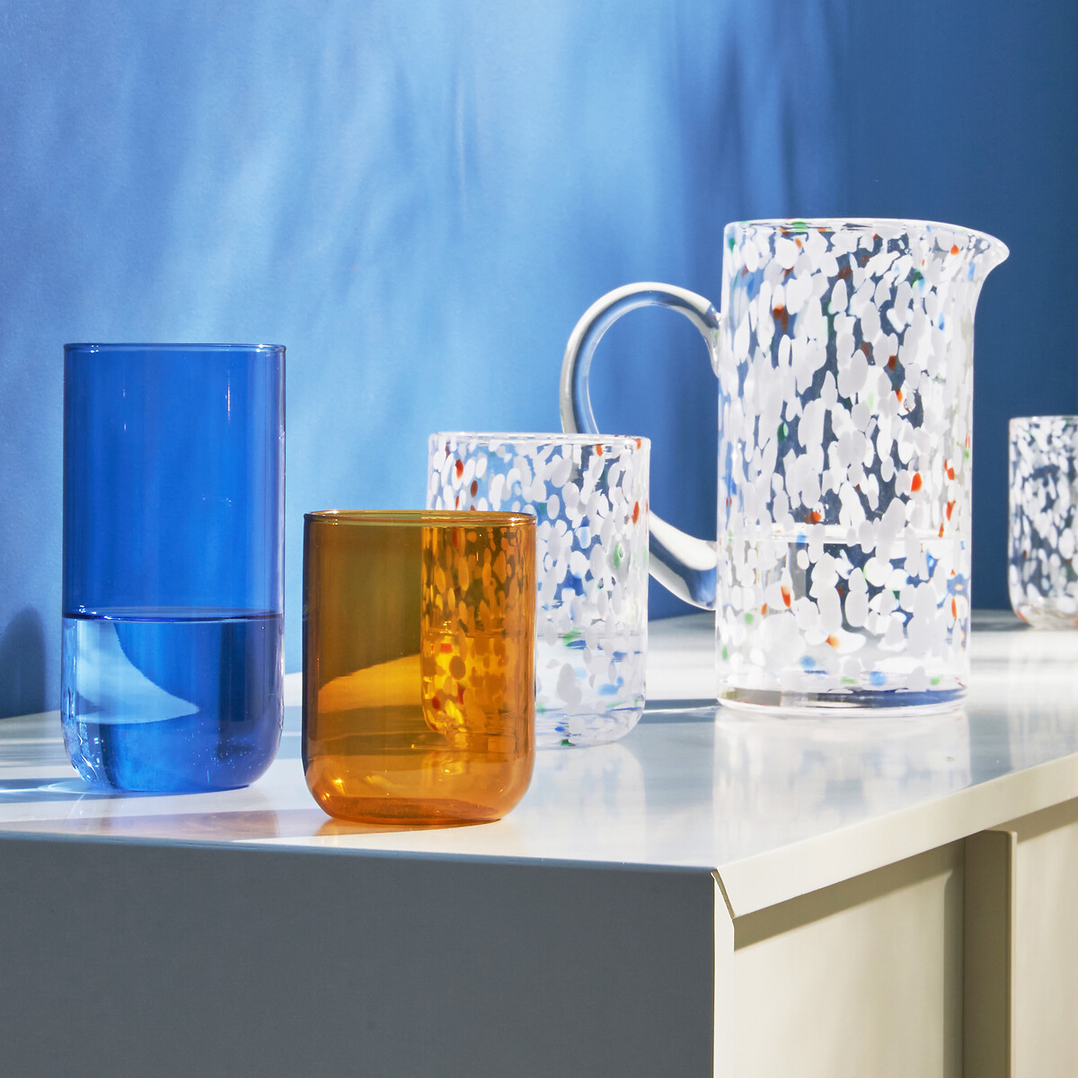 Lote de 6 vasos moteados, Dotio multicolor, LA REDOUTE INTERIEURS