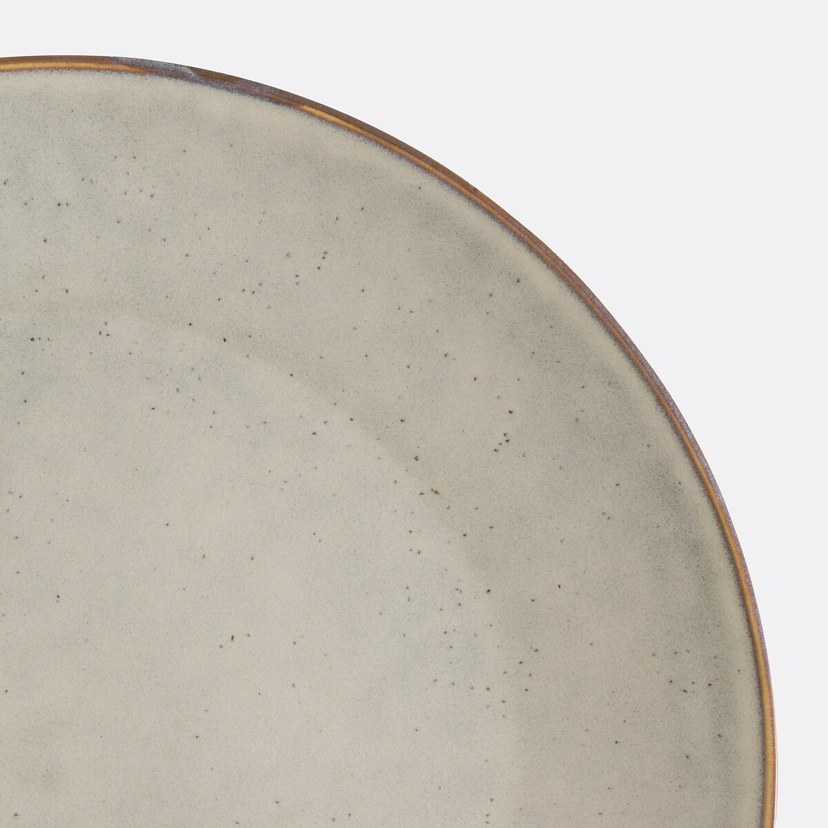 Lot de 6 assiettes plates en grès, Omora ecru, LA REDOUTE INTERIEURS