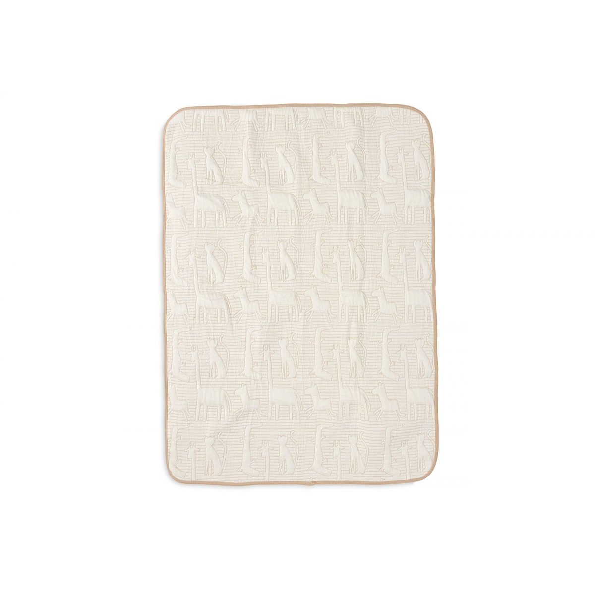 Couverture en coton beige, marron, JOLLEIN