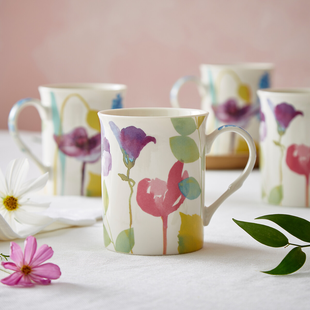 Set of 4 Water Garden Mugs multi-coloured, PORTMEIRION