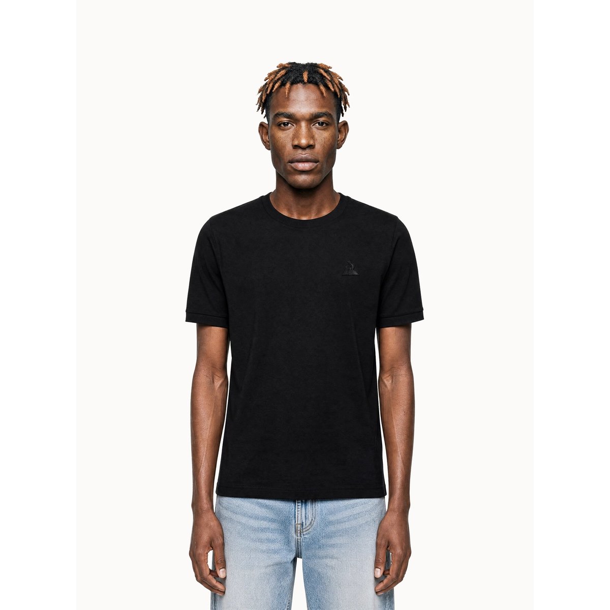 T-shirt Essentiel en jersey de coton Essentiels ton/ton black, LE COQ SPORTIF