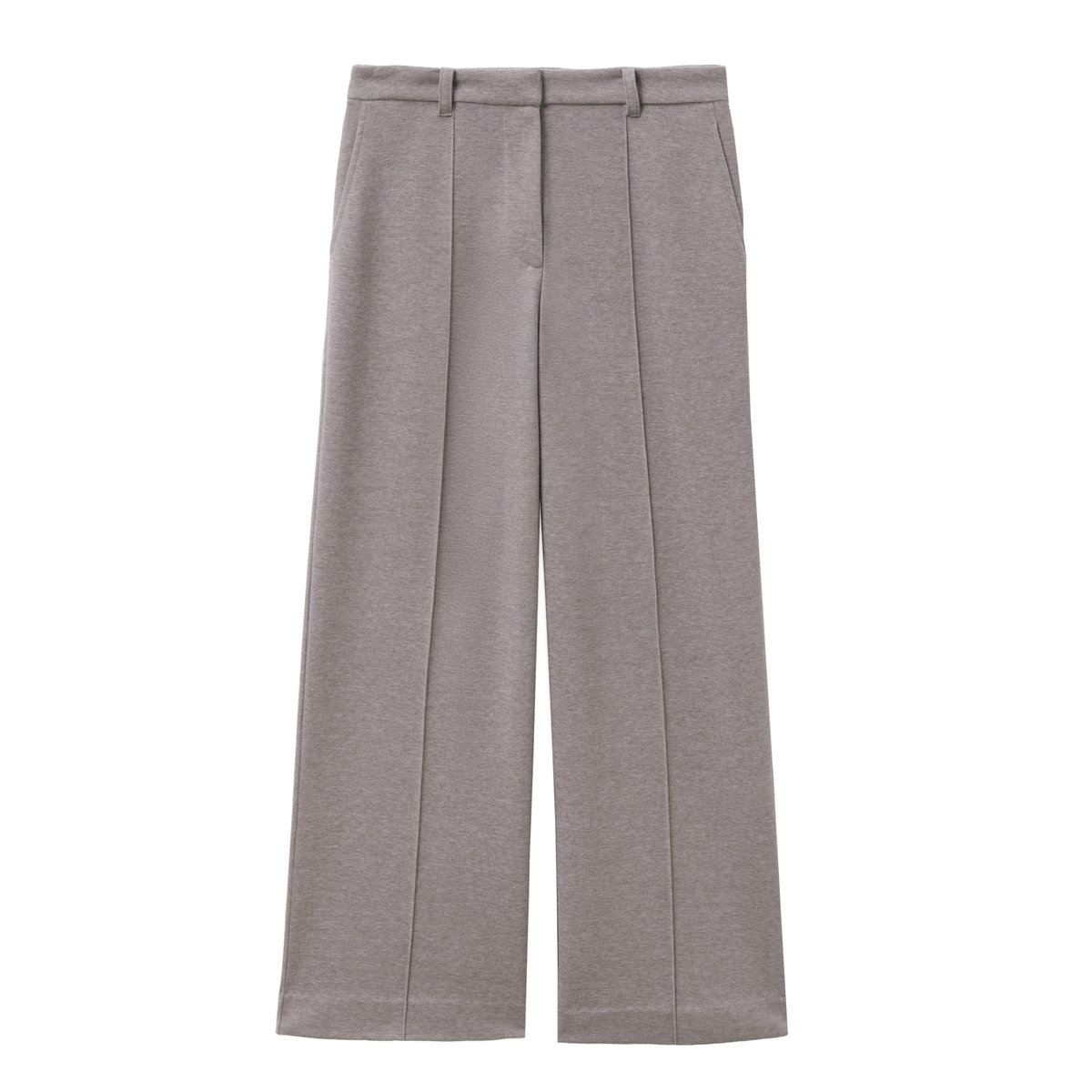 Pantalon droit long maille milano chiné vison, DAXON