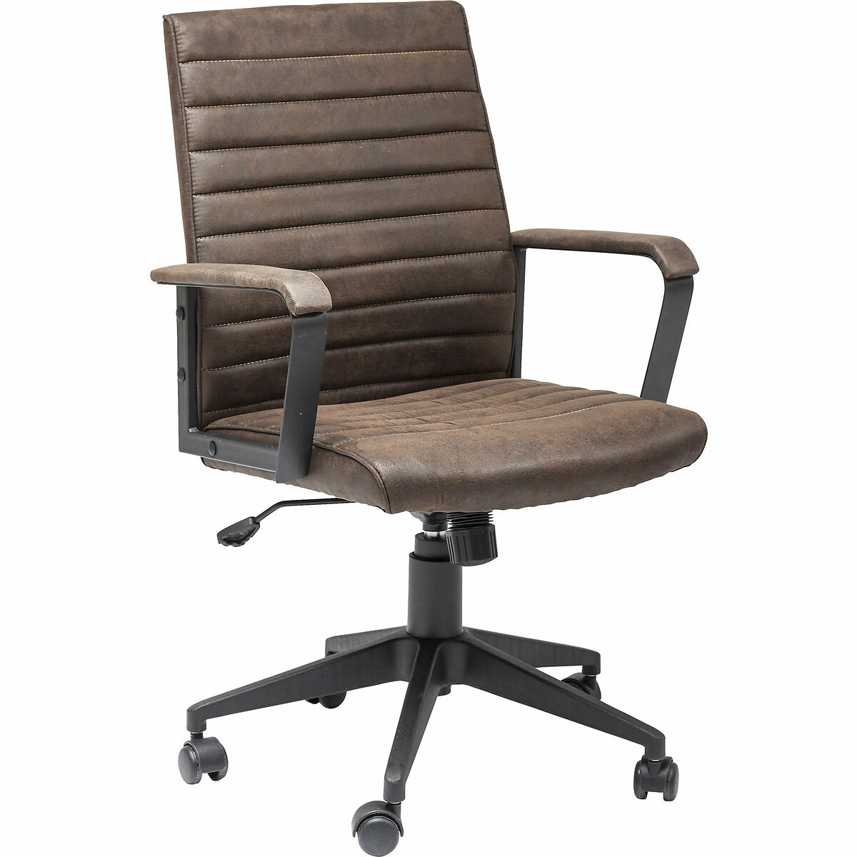 Chaise de bureau pivotante Labora marron marron, KARE DESIGN