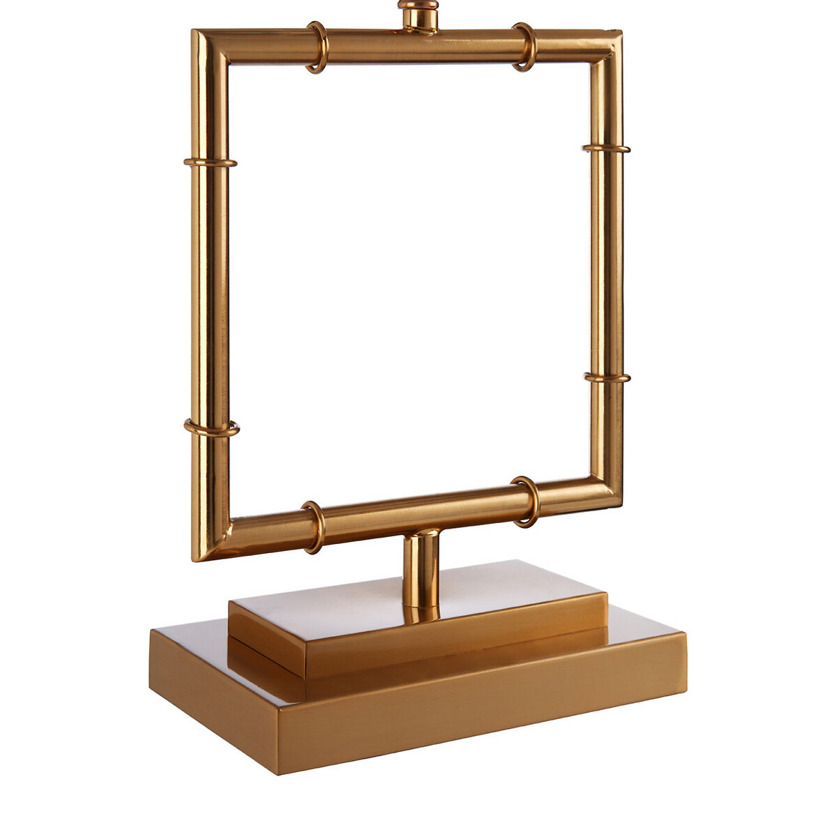 Zola Gold Wire Cutout Table Lamp with White Linen Shade gold-coloured, FIFTY FIVE SOUTH