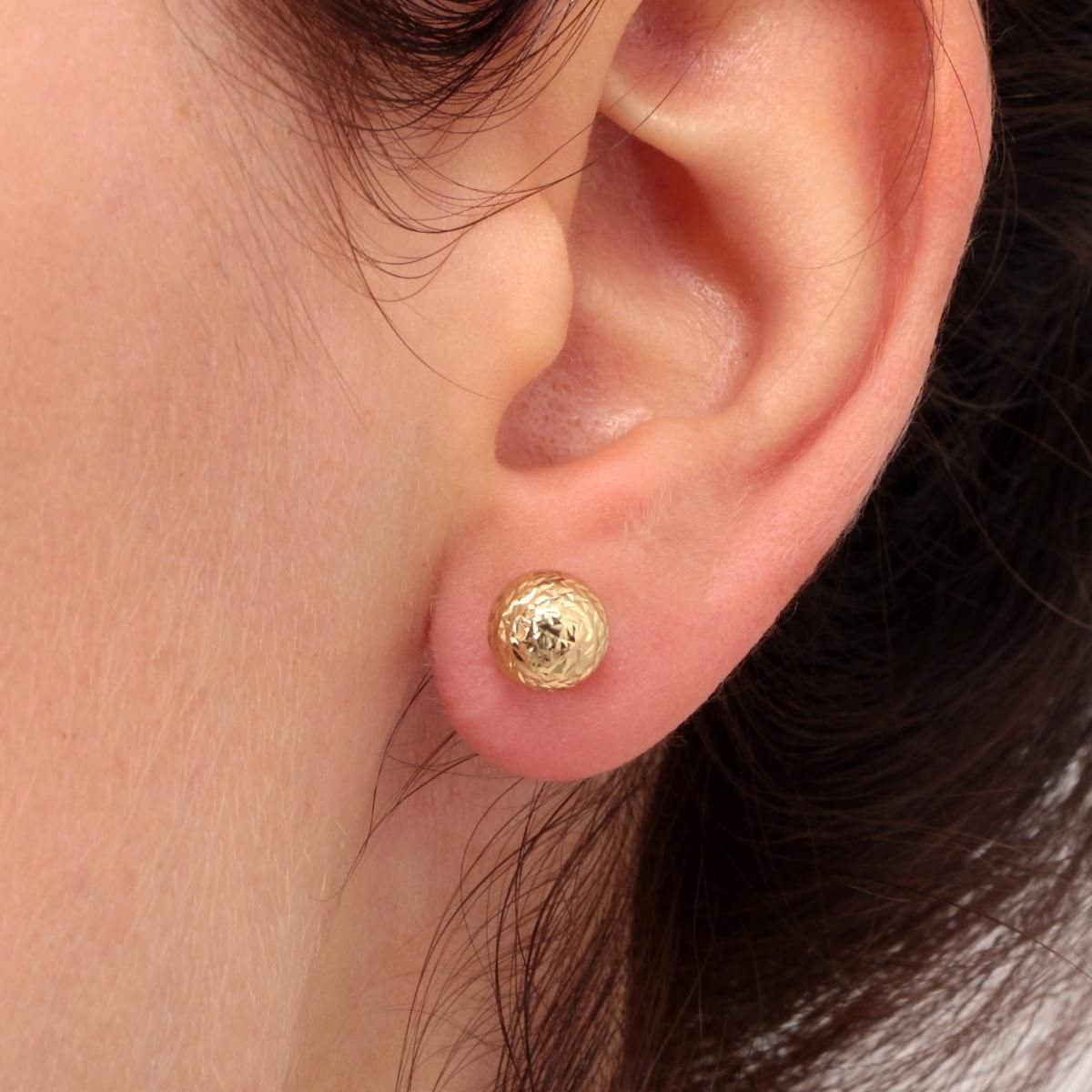 Boucles d'oreilles en or jaune 750 CLASSIC or jaune, BLUESPIRIT