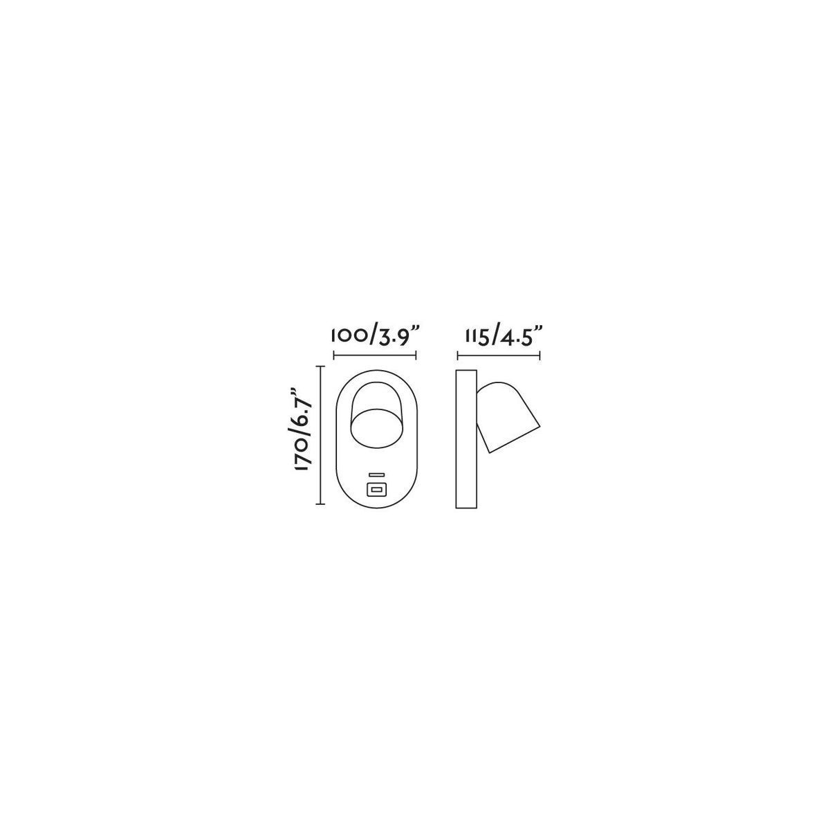 Applique CORB blanc, FARO
