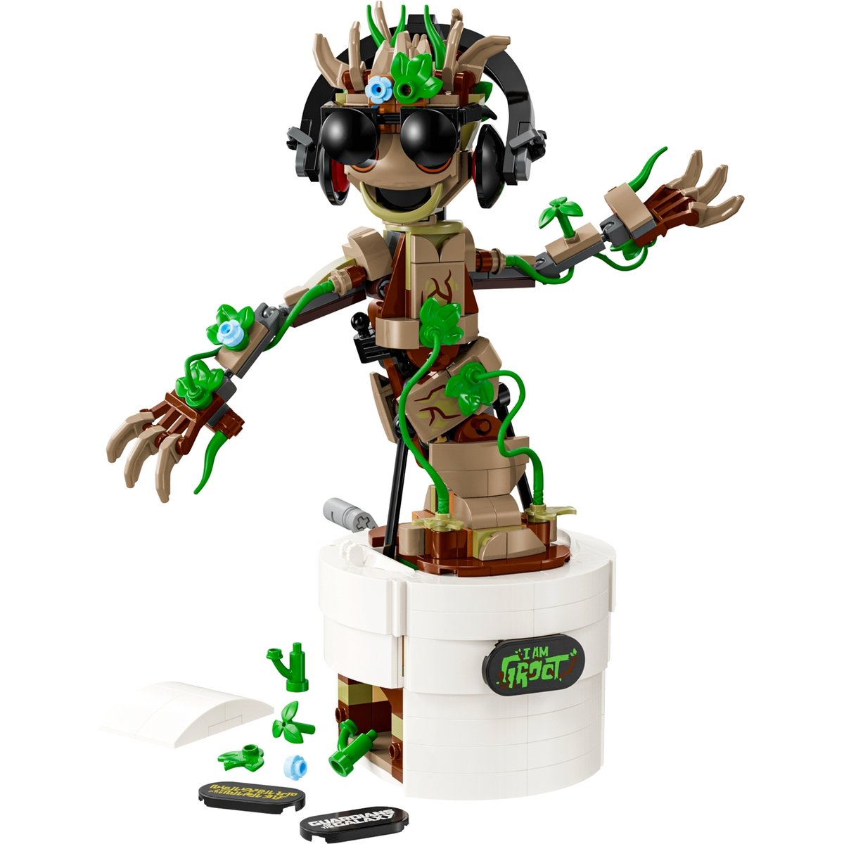 LEGO Marvel - Bébé Groot Danseur - Set de Construction 76297 multicolore, LEGO