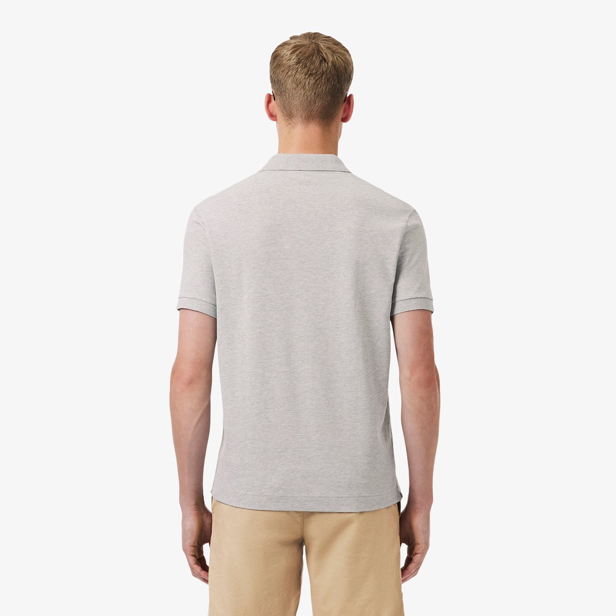 Polo Paris regular fit en Piqué stretch gris-cca, LACOSTE